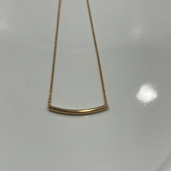 Gold tube necklace - Picture 3 of 3